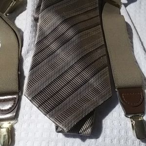 Ivey Crew silk tie & suspenders$63  free $5 gift